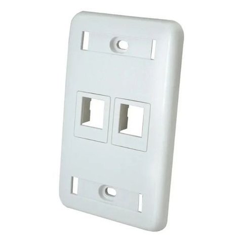 Espelho Plano 4x2 2p C/ 1 Tampa Cega Branco Gerp
