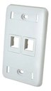 Ver imagem 1 de Espelho Plano 4x2 2p C/ 1 Tampa Cega Branco Gerp