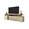 Bancada Columbus P/Tv Até 75" Buriti/off White - 2
