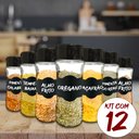 Ver imagem 3 de Kit 16 Potes Tempero pra Cozinha + 16 Etiquetas + Caneta Giz