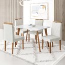 Ver imagem 1 de Conjunto Mesa 120x80 com 4 Cadeiras Fortaleza Uno