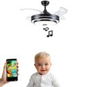 Ver imagem 5 de Ventilador de Teto Pá Retrátil com Controle e Som Bluetooth