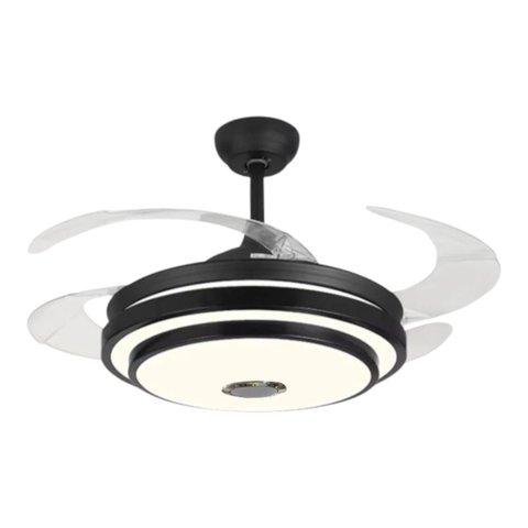 Ventilador de Teto Pá Retrátil com Controle e Som Bluetooth