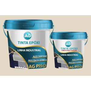 Tinta Epoxi Industrial Bege Claro AG - RAL1013 Resinas ag Tinta Epóxi Industrial AG 18KG