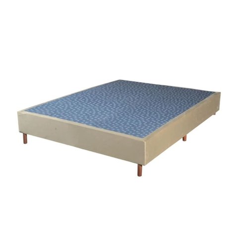 Base Cama Box Casal Bom Pastor Veludo 138x188x30 Cm