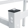 Pé para Mesa Jantar Retangular 1,50 para Tampo de Vidro Branco Ql - 3