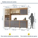 Ver imagem 3 de Cozinha 5 Peças 10 Portas Torre Quente 100% MDF Mista