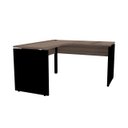 Ver imagem 4 de Mesa em L para Escritório 125x125 Pandin P25 - Walnut/Preto