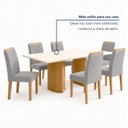 Ver mais imagens de Conjunto de Mesa de Jantar 6 Lugares Isla e Cadeiras Carol MDF Cinamomo Off White