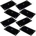 Ver imagem 1 de Kit 8 Chapinhas Chapa Reta Fixação Pés Palito Rosca 5/16 Preto Gran Belo Produtos indicados para fix