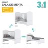 Quarto de Bebê com Guarda-roupa 3 Portas Cômoda e Berço 3 em 1 com Colchão Espresso Móveis - 8