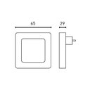 Ver imagem 3 de Luz Noturna Blumenau Led Quadrada Lisa Bivolt Branco