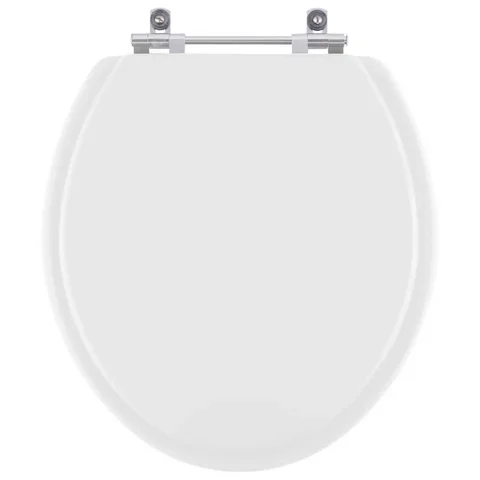 Assento Sanitário Convencional Oval Universal Branco para vasos Deca, Incepa, Celite, Icasa, Fiori