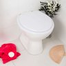 Assento Sanitário Convencional Oval Universal Branco para vasos Deca, Incepa, Celite, Icasa, Fiori - 5