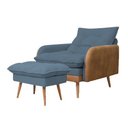 Ver imagem 2 de Poltrona Amamentação Reclinável Decorativa - Harpia Decor