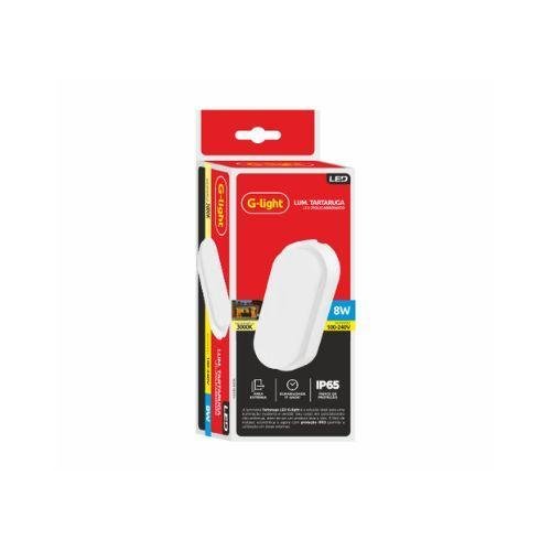 Luminaria Tartaruga Led Branca 8w 3000k Autovolt - 2