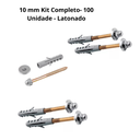 Ver imagem 2 de Parafuso P/ Vaso Sanitário 10mm Kit Completo 100 Un Latonado