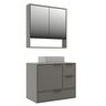 Conjunto Gabinete para Banheiro Modulado 801 80cm Prime Yescasa - 2