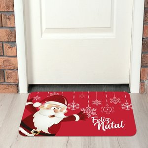 Natal - Tapete Entrada de Porta Capacho Emborrachado Moderno