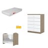 Quarto de Bebê Completo com Berço Mini Cama e Cômoda Lápis de Cor com Colchão Espresso Móveis - 2