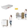 Quarto de Bebê Completo com Berço Mini Cama e Cômoda Lápis de Cor com Colchão Espresso Móveis - 3