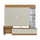 Ver imagem 2 de Estante para TV e Home Theater 198CMX191CM 2 Gavetas e Espelho Bege