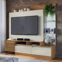 Ver imagem 1 de Estante para TV e Home Theater 198CMX191CM 2 Gavetas e Espelho Bege