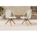 Ver imagem 1 de Cadeira Decorativa Giratória para Sala de Estar Lua