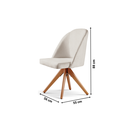 Ver imagem 3 de Cadeira Decorativa Giratória para Sala de Estar Lua