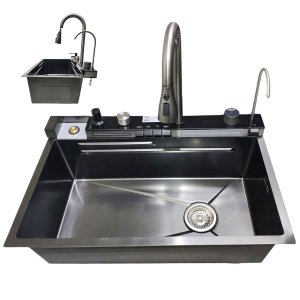 Cuba Gourmet Inox Premium Inteligente Pia Torneira Cascata Mangueira Limpador de Copo Cozinha Dispen