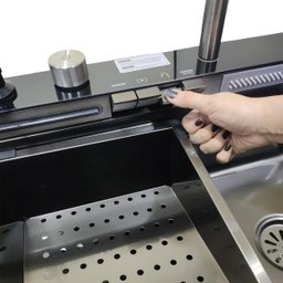 Cuba Gourmet Inox Premium Inteligente Pia Torneira Cascata Mangueira Limpador de Copo Cozinha Dispen - 6