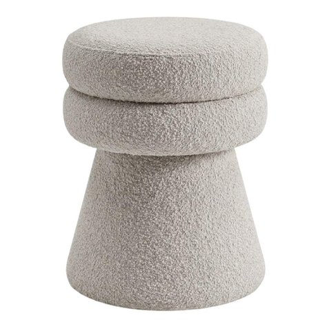 Puff Organico Cave 48x42 cm Base Giratoria Boucle Tce 1018 Moll