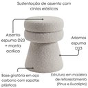 Ver imagem 5 de Puff Organico Cave 48x42 cm Base Giratoria Boucle Tce 1018 Moll