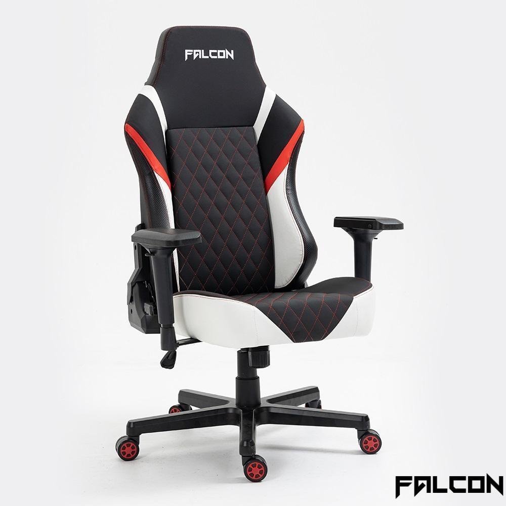 Cadeira Gamer Falcon - Blaster Branca e Vermelha - 2