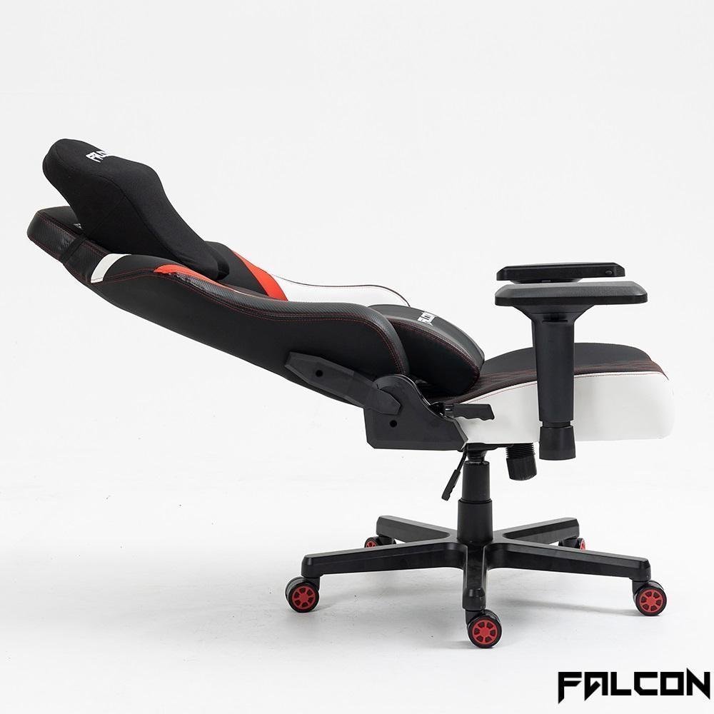 Cadeira Gamer Falcon - Blaster Branca e Vermelha - 5