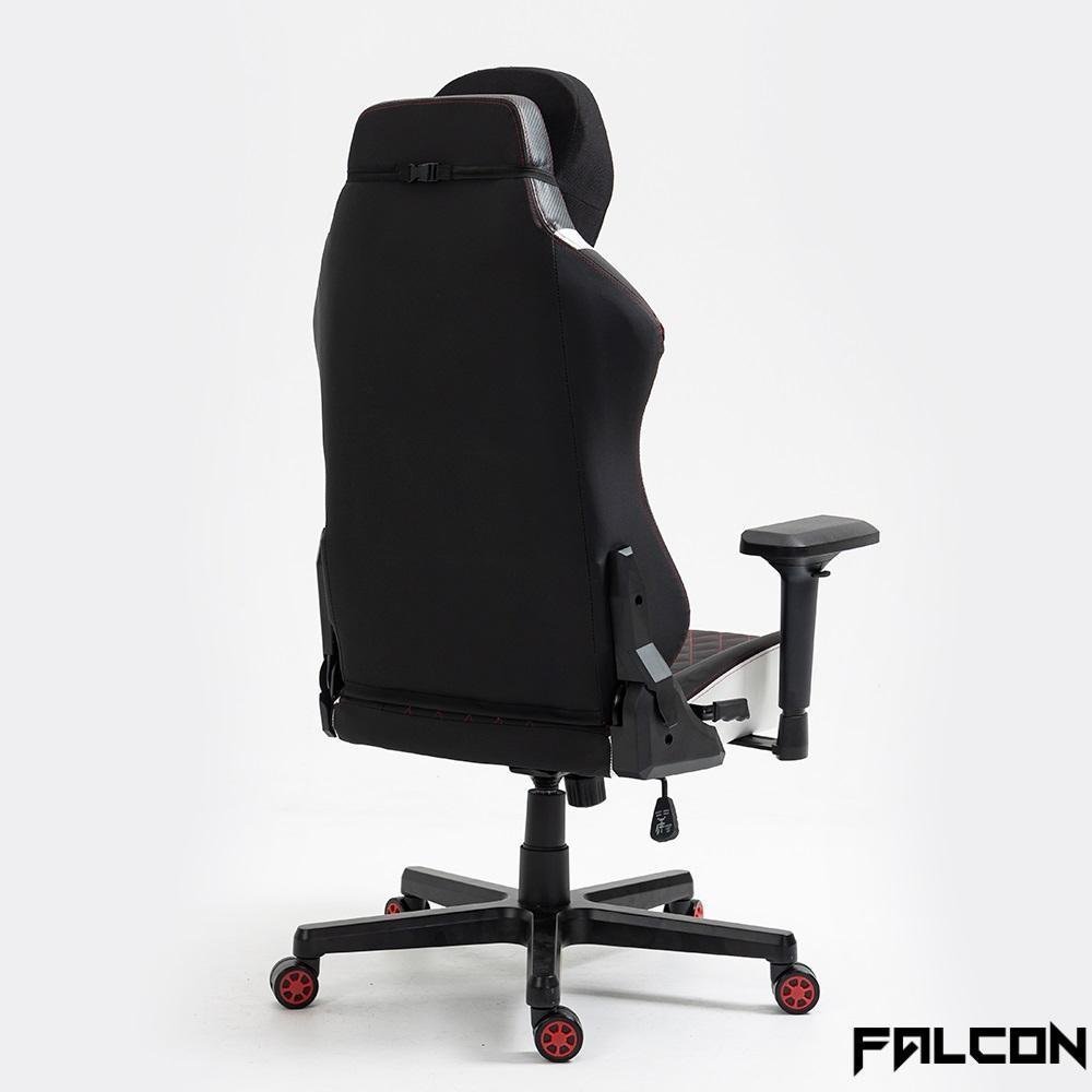 Cadeira Gamer Falcon - Blaster Branca e Vermelha - 4