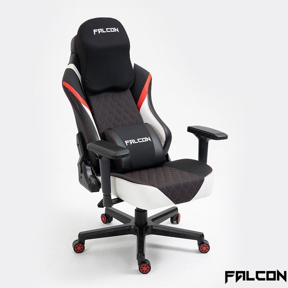 Cadeira Gamer Falcon - Blaster Branca e Vermelha - 3