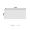 Ver imagem 3 de Armário Aéreo 70 cm 1 Porta Rustic/Branco Veludo Lux Madesa