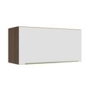Ver imagem 1 de Armário Aéreo 70 cm 1 Porta Rustic/Branco Veludo Lux Madesa