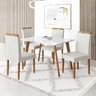 Conjunto Mesa 120x80 com 4 Cadeiras Fortaleza Uno - 1