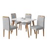 Conjunto Mesa 120x80 com 4 Cadeiras Fortaleza Uno - 2