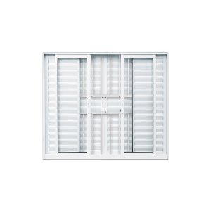Veneziana 6 Folhas com Grade Branco 100x200 Linha 25