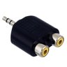 Adaptador P2 Stereo P/ 2 Jack Rca Pct10pçs - 1