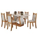 Ver imagem 2 de Conjunto de Jantar Mesa Retangular Buenos Aires com 6 Cadeiras Dalas
