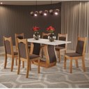 Ver imagem 1 de Mesa de Jantar Retangular Buenos Aires com 6 Cadeiras Dalas Yescasa