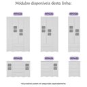 Ver imagem 6 de Cômoda Infantil 125cm 2 Portas com Vidro e 4 Gavetas Serena Multimóveis Mp4435 Branco