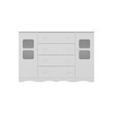 Ver imagem 7 de Cômoda Infantil 125cm 2 Portas com Vidro e 4 Gavetas Serena Multimóveis Mp4435 Branco