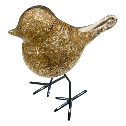 Pássaro Decorativo em Murano 14x11x7cm