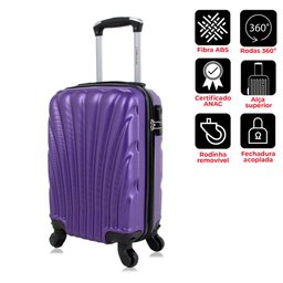 Mala de bordo Roxa Dizy PP Swiss Move - 3