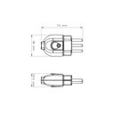 Ver imagem 2 de Kit 8 Plugue Macho 2p+t 10 a 250 V Tramontina Branco